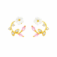 Elegant Pink Earrings