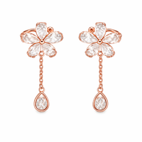 Dangling Flower Ear Cuff