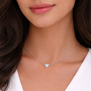 True Love Opal Heart Necklace