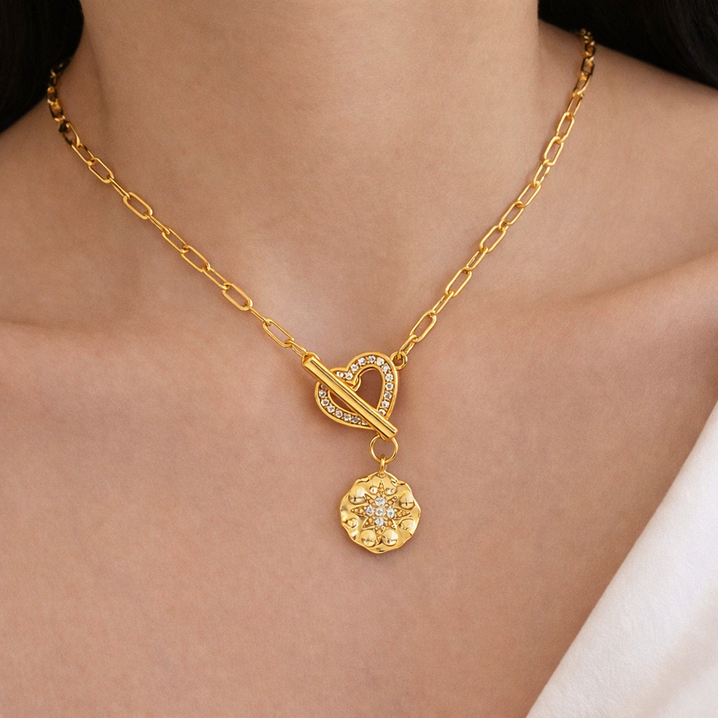 Heart Lock Polaris Necklace