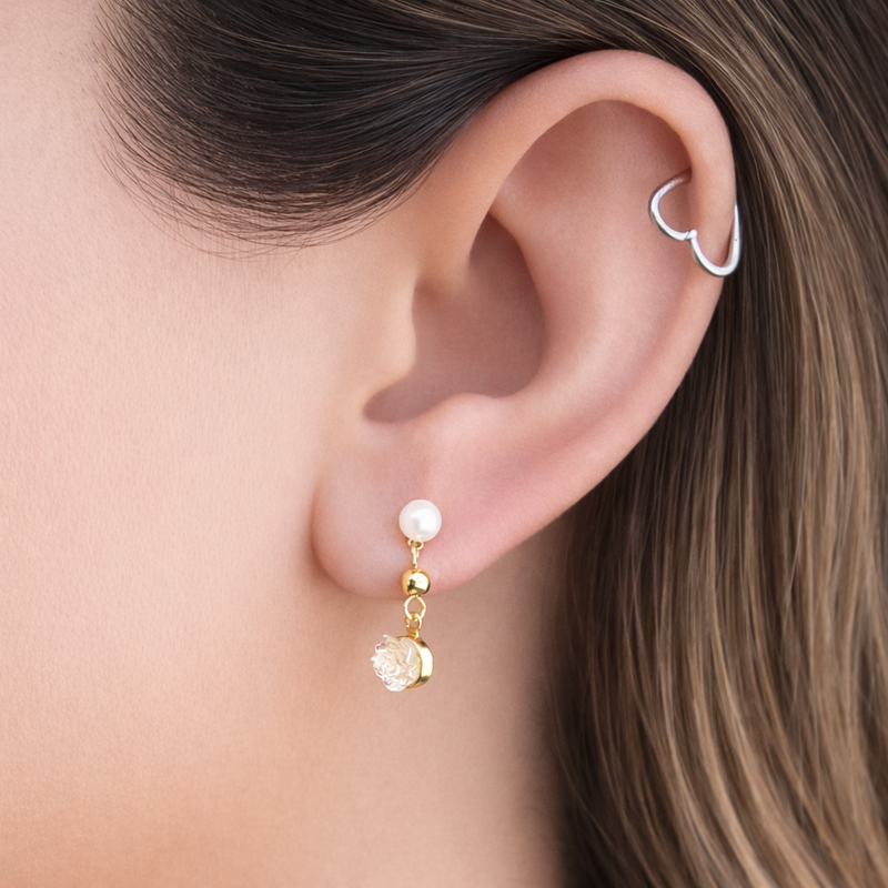 Blushing Pearl Earrings