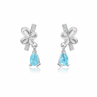 Bluewing Silver Earrings