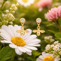 Sweet Buzz Bee Studs