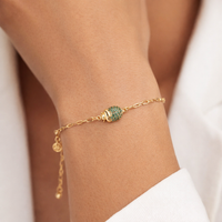 Emerald Beetle Bracelet