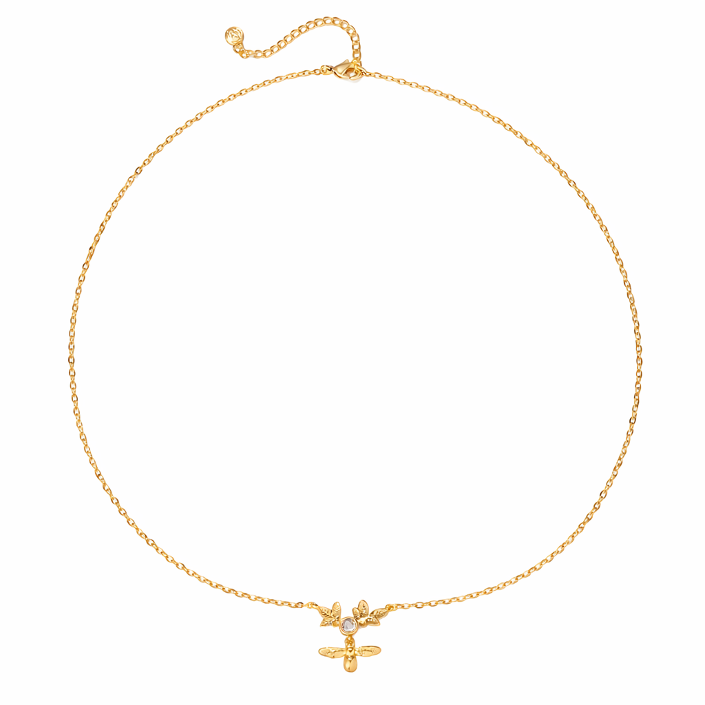 Honey Bee Drop Necklace