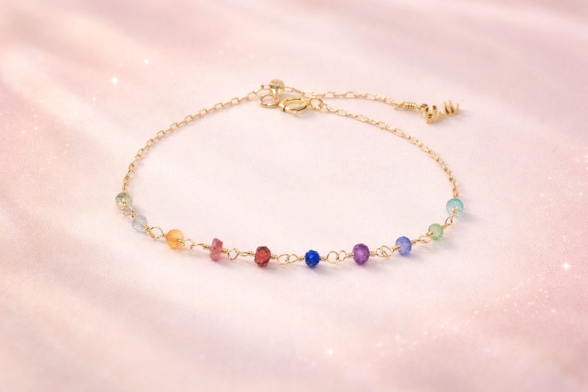 Rainbow Gemstone Bracelet/Anklet