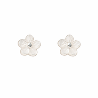 Little White Flower Studs