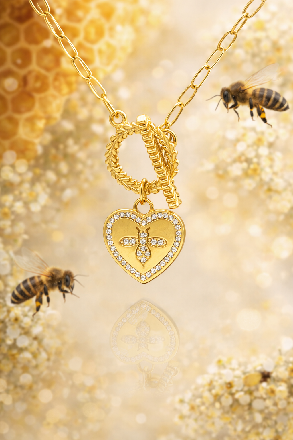 Bee Kind Toggle Necklace
