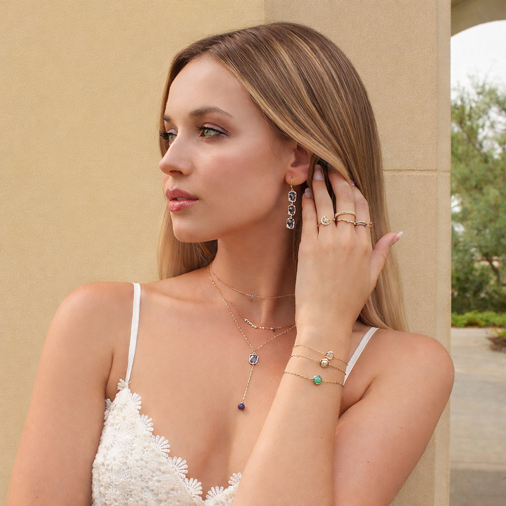 Astria Triple Drop Earrings