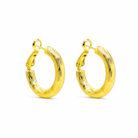 Bamboo Hoop Earrings