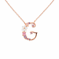 Floral Letter Necklace