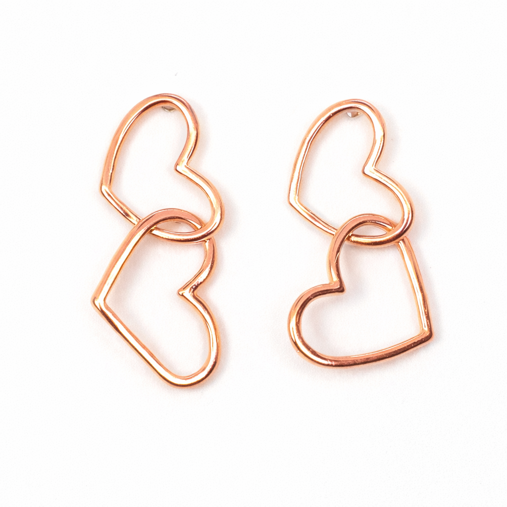Double Heart Earrings