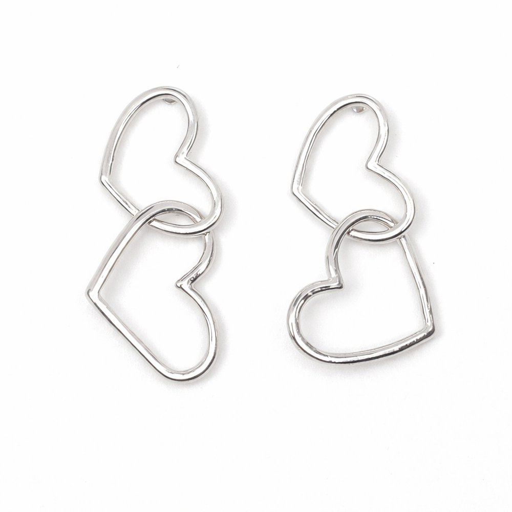Double Heart Earrings – La Meno