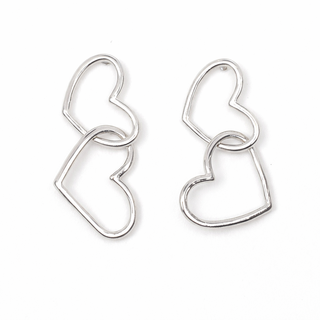 Double Heart Earrings