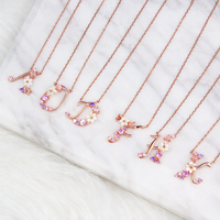 Floral Letter Necklace