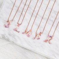 Floral Letter Necklace