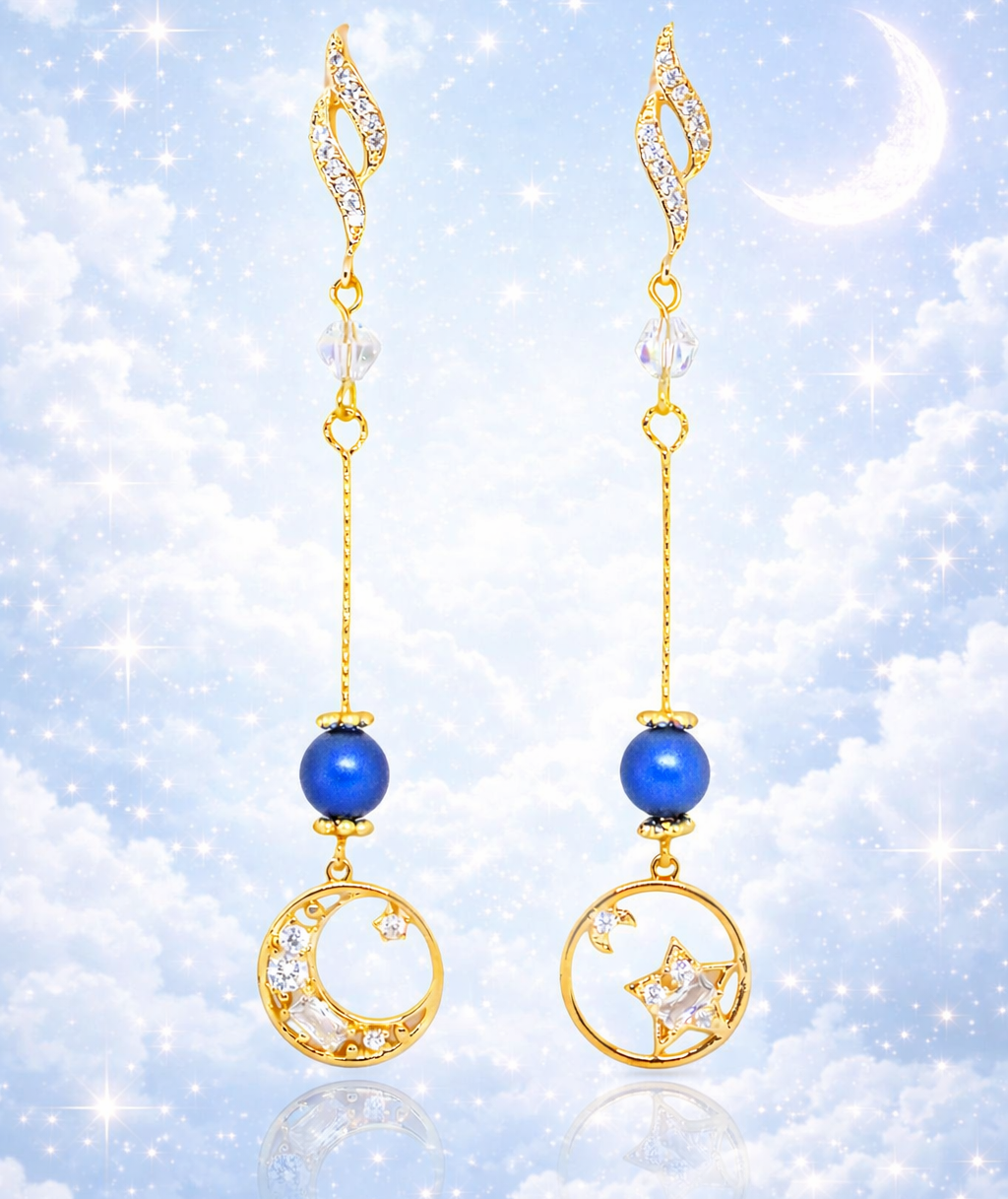 Royal Blue Night Earrings