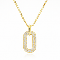 Hollow Pavé Necklace