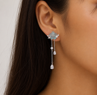 Bubble Flower Drop Earring