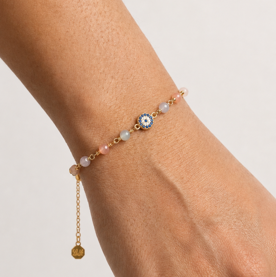 Sunset Evil Eye Bracelet