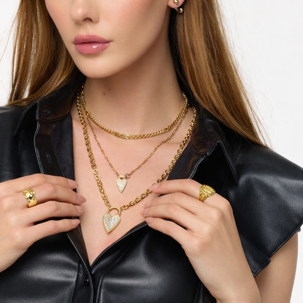 Golden Love Layer Necklace