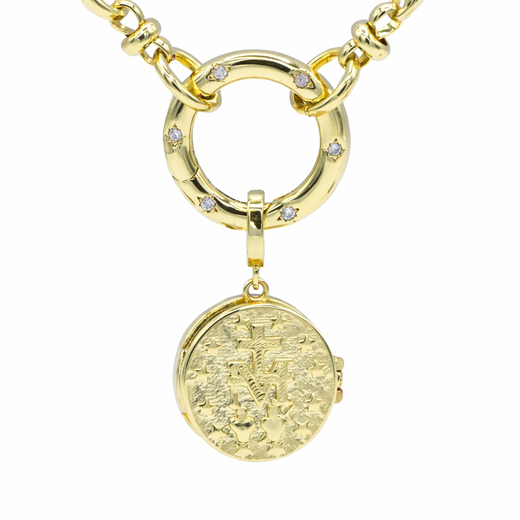 Mosaic Locket Necklace
