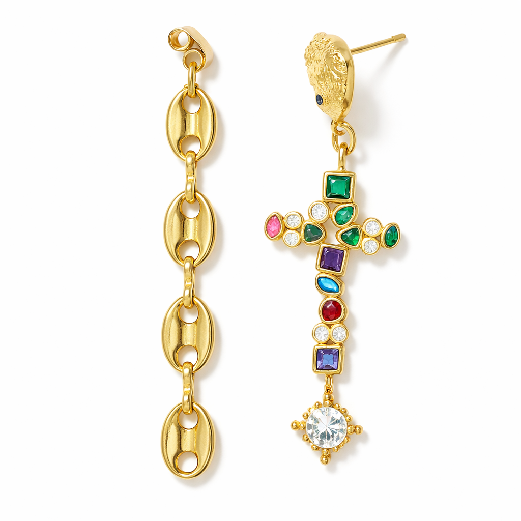 Mosaic Dual-Style Earrings