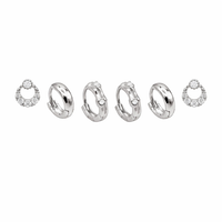 Glisten Huggies Earring Set