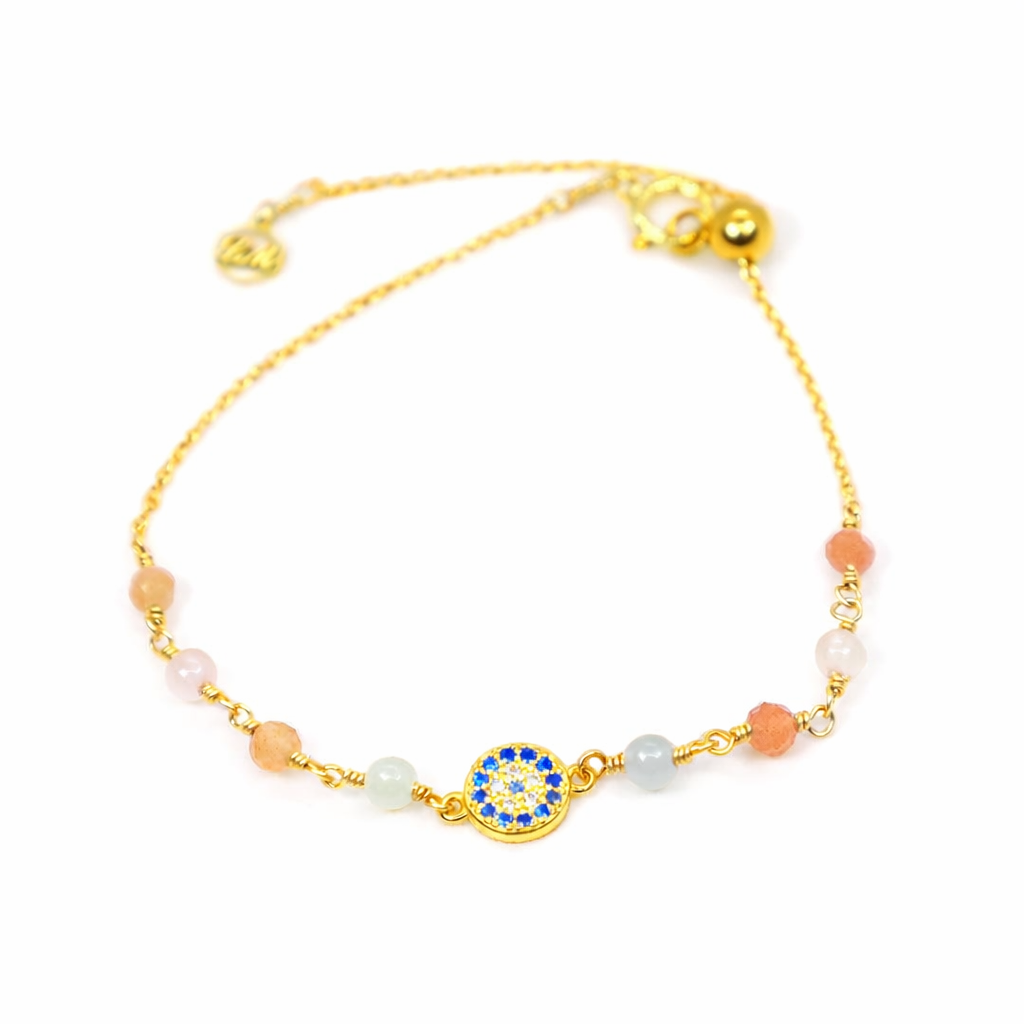 Sunset Evil Eye Bracelet