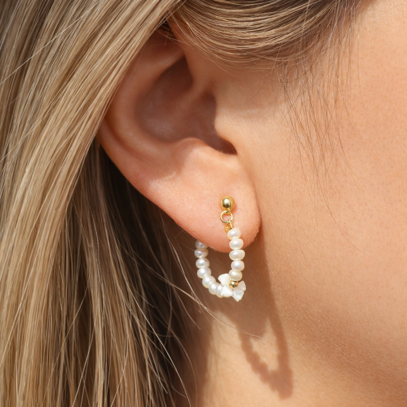 Pearl Loops Earrings