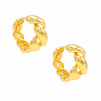 Chubby Twisted Hoops
