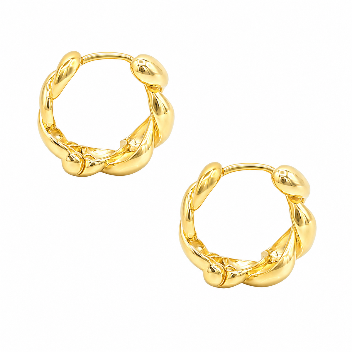Chubby Twisted Hoops