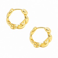 Chubby Twisted Hoops