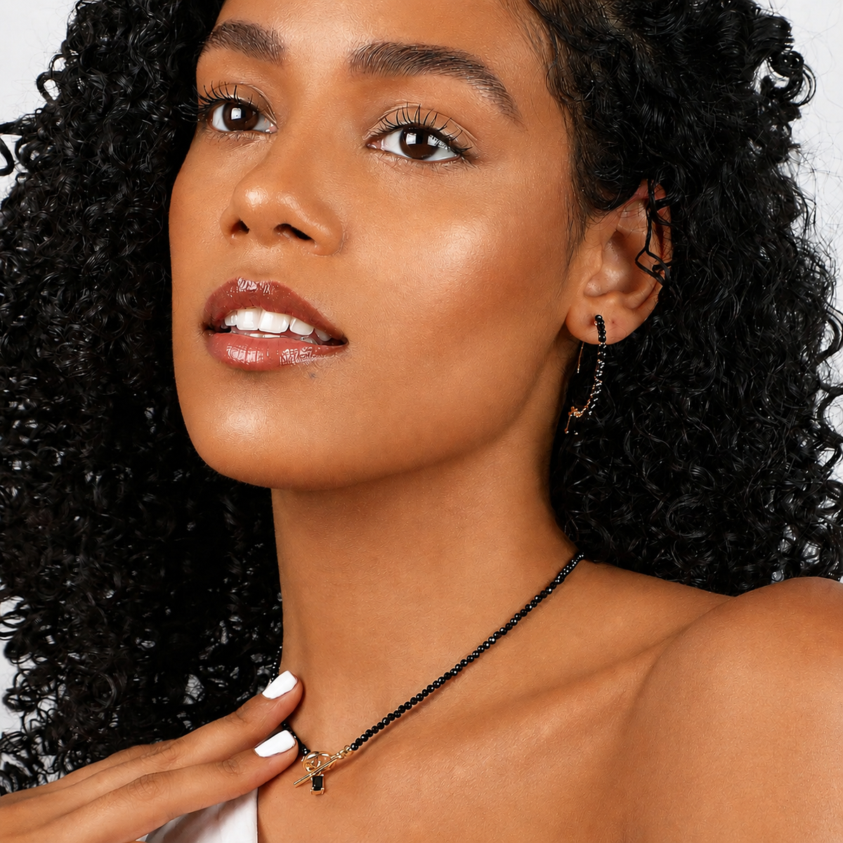 Perfect Set - Black Onyx Earrings & Choker
