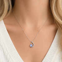 Kitty on Moon Necklace