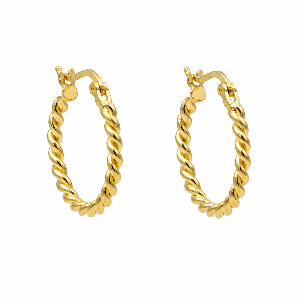 Twist of Gold Hoops