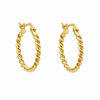 Twist of Gold Hoops