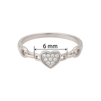 Heart on a Chain Ring