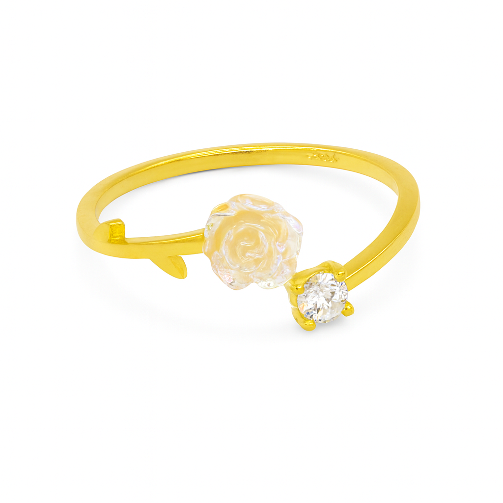 Holographic Flower Ring