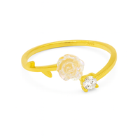 Holographic Flower Ring