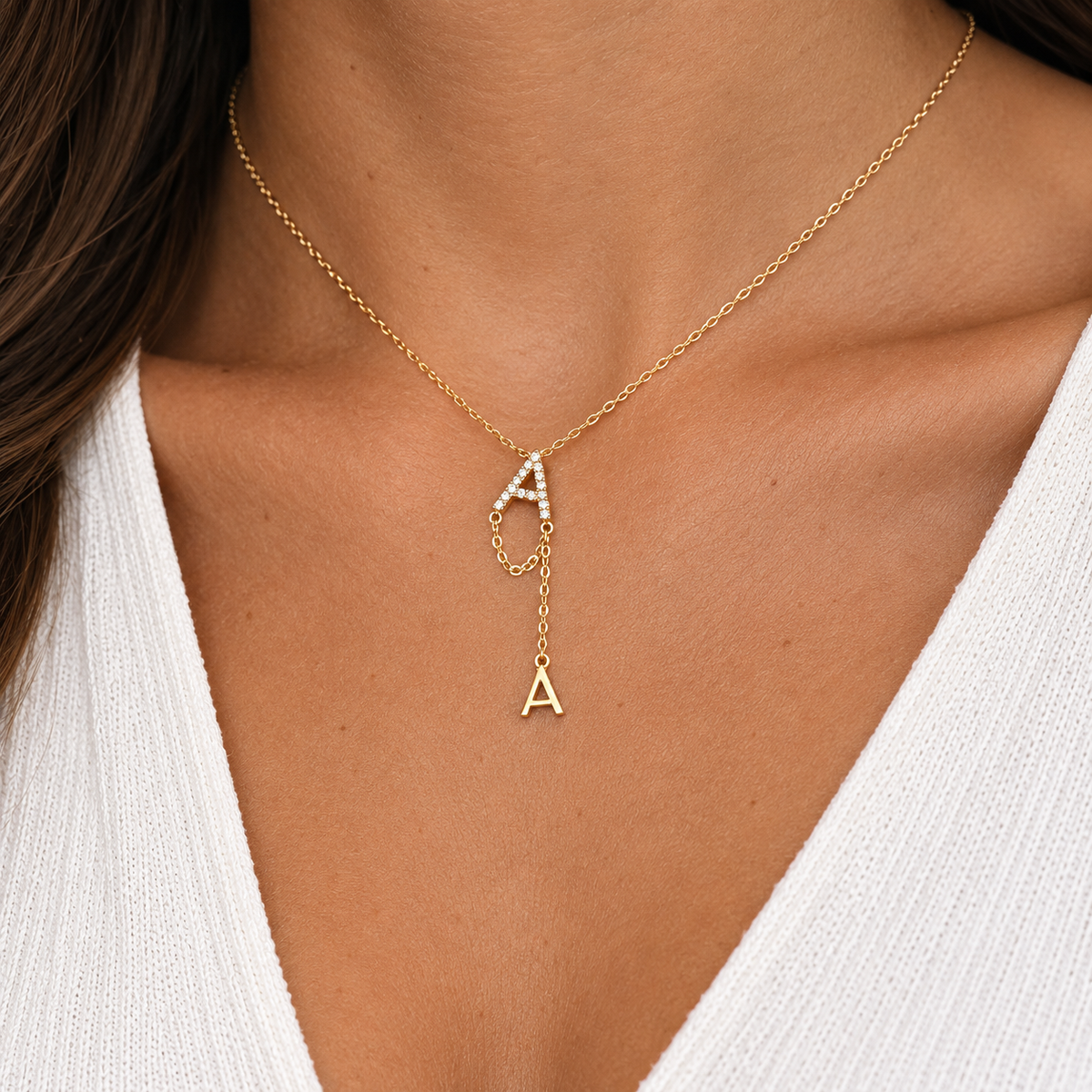 Lasso Letter Necklace