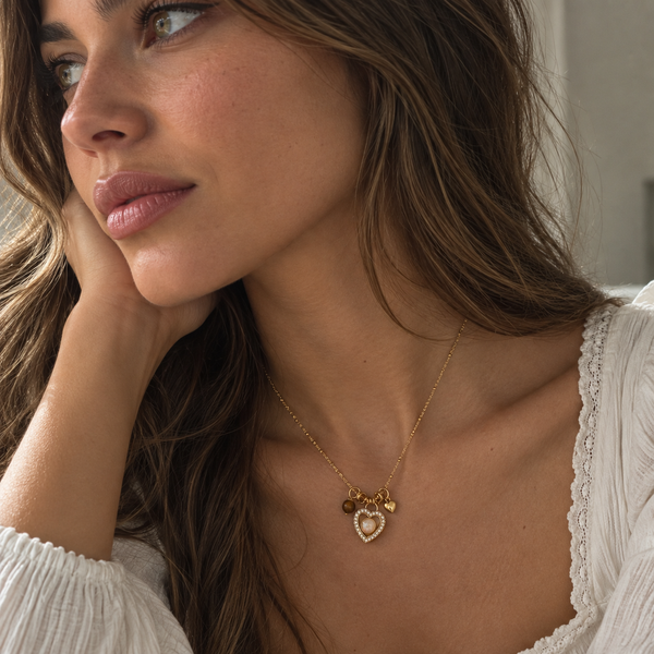 Opal Love Necklace