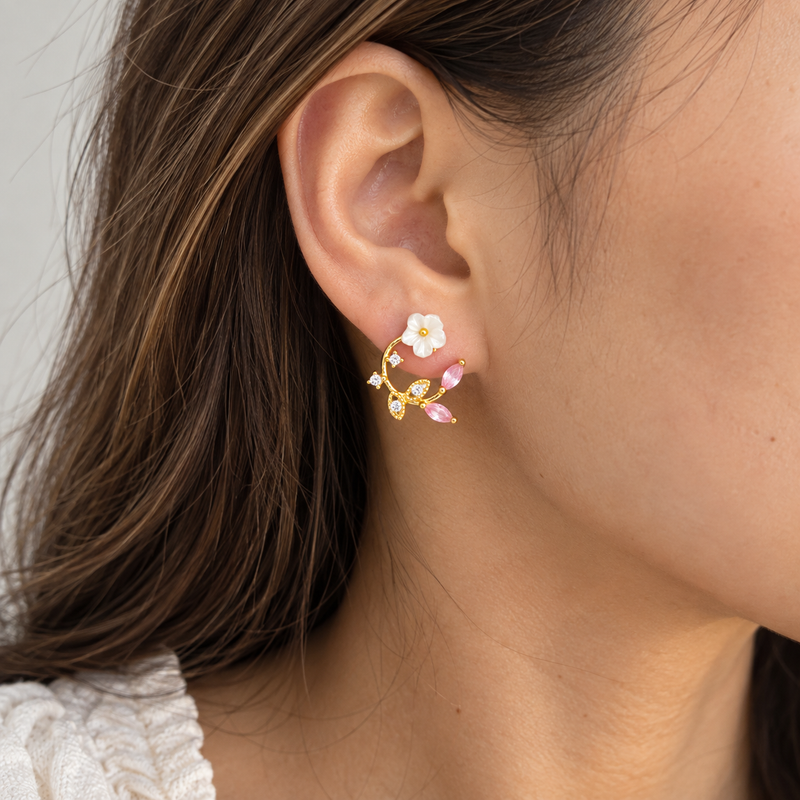 Elegant Pink Earrings