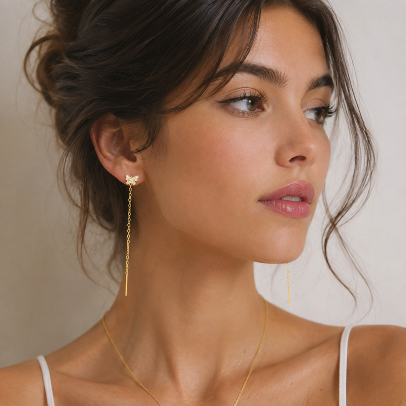 Keywest Butterfly Thread Earrings