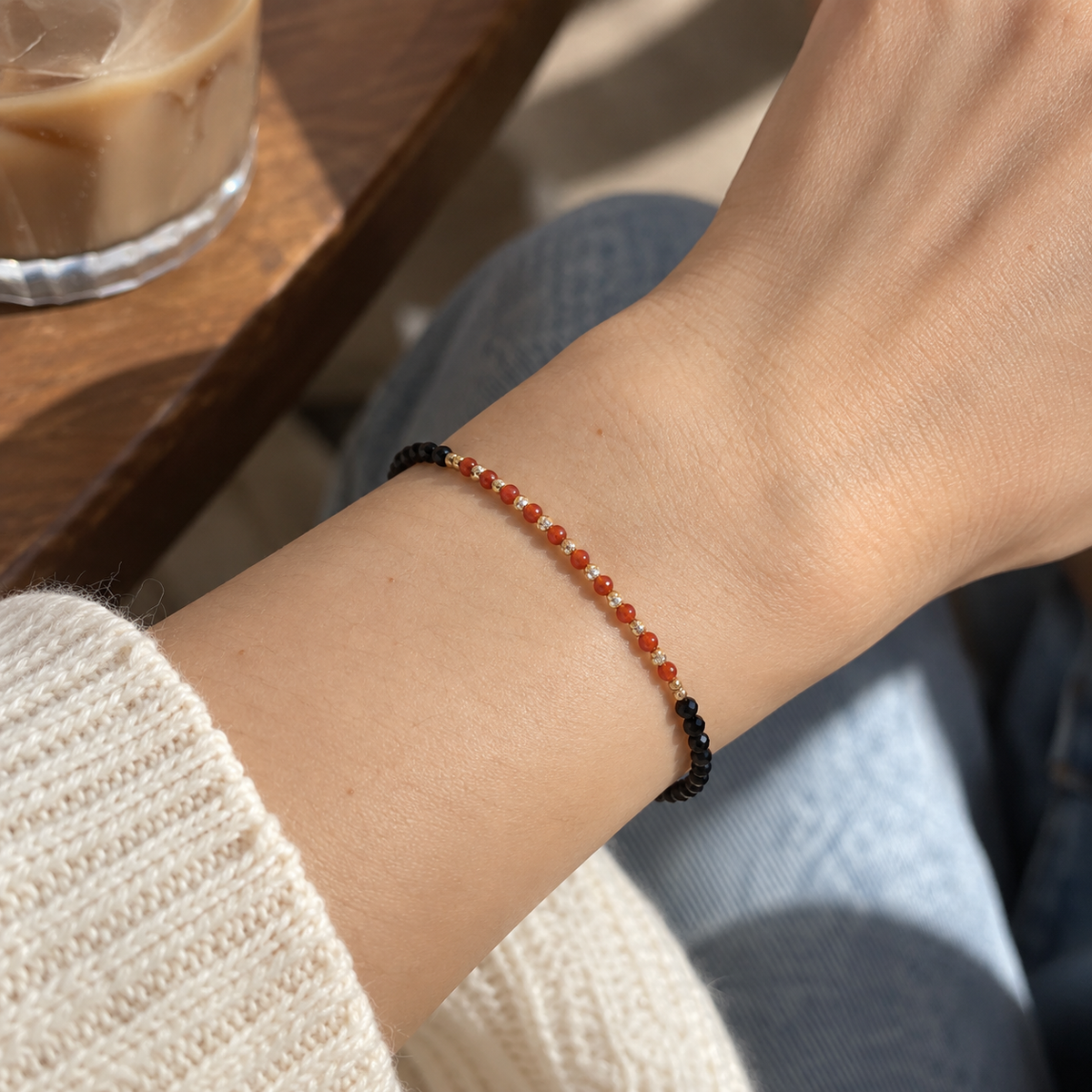 Onyx Flame Bracelet