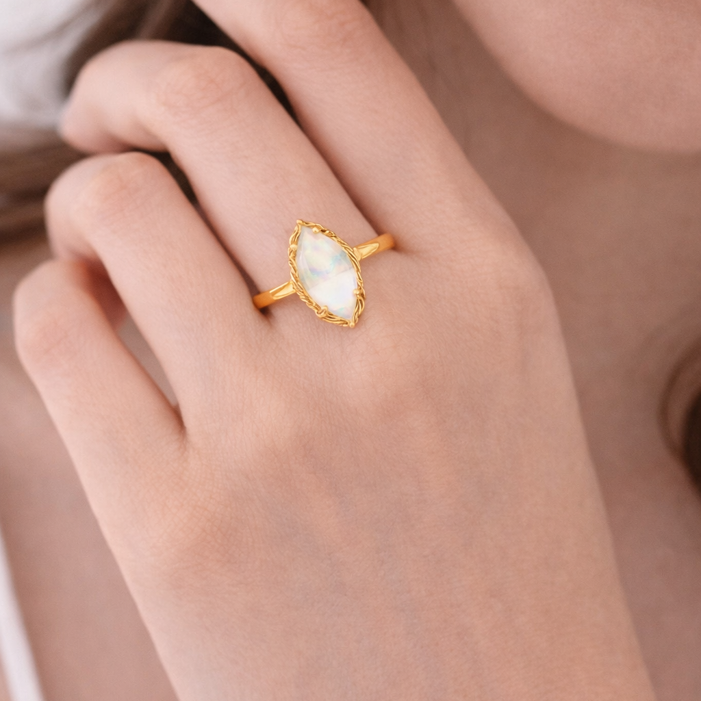 Mirror Opal Ring