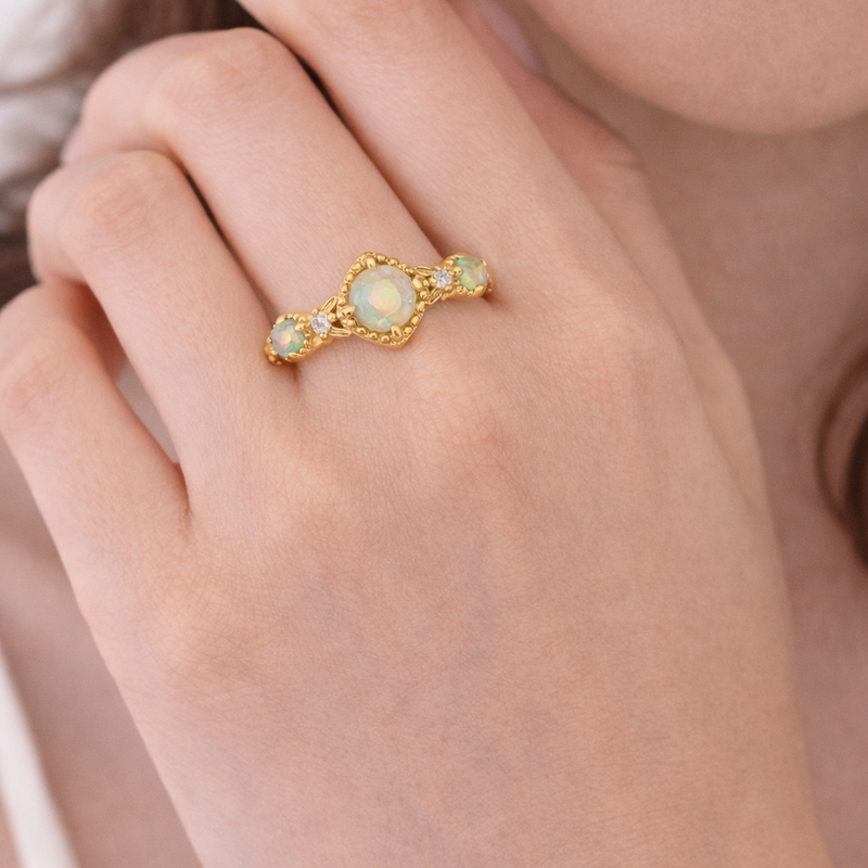 Opal Vibrance Ring
