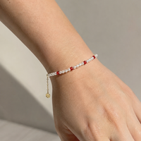 Poetic Pearl Set - Garnet Bracelet & Necklace