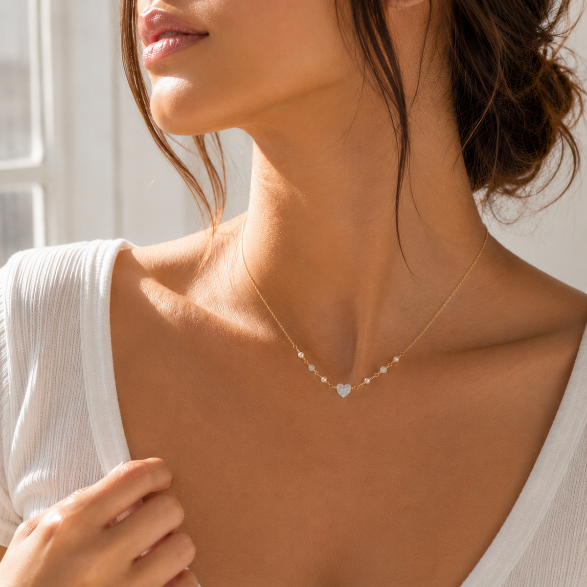 Opal Heartbeat Necklace