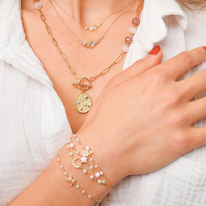 Floral Pearl Bracelet